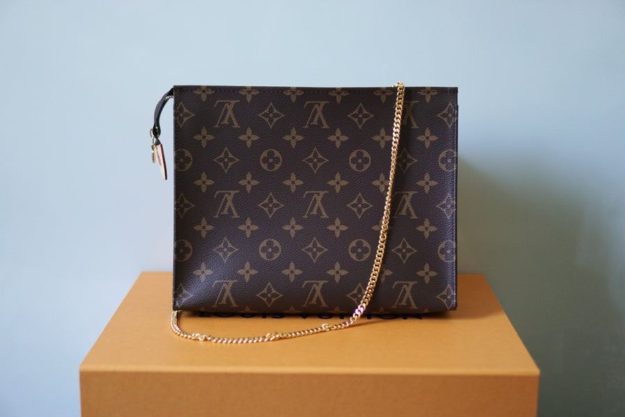 Louis Vuitton Noe Pouch  How I converted it into a top handle & crossbody  bag 