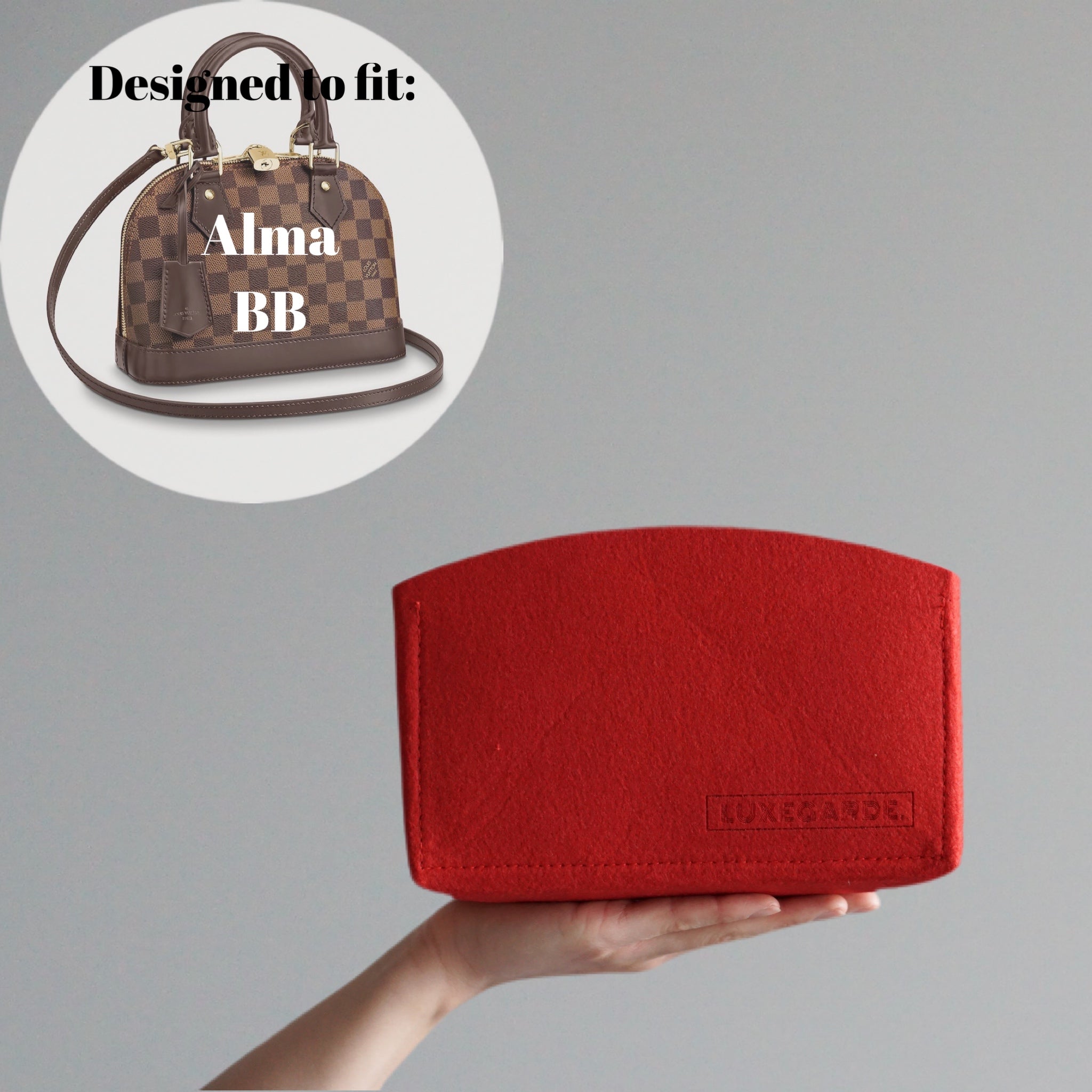For Alma BB bag Insert Organizer Makeup Small Handbag Organize