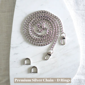 Crossbody Chain & D-Ring to DIY LV Nice Nano Vanity Bag