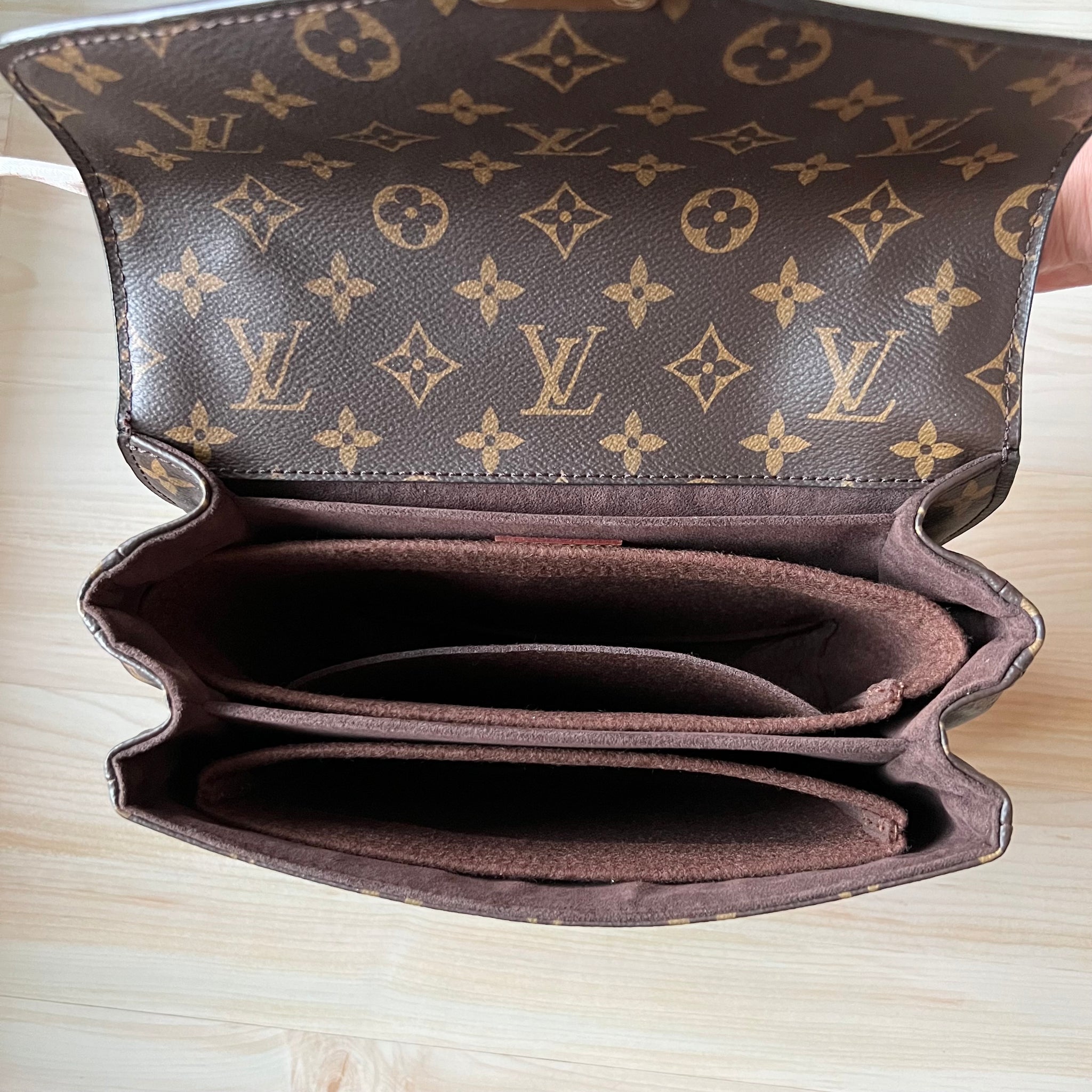  Purse Organizer for LV Large Liner Compatible with Pochette  Accessories Pouch Inside Insert 3039-Beige : Clothing, Shoes & Jewelry
