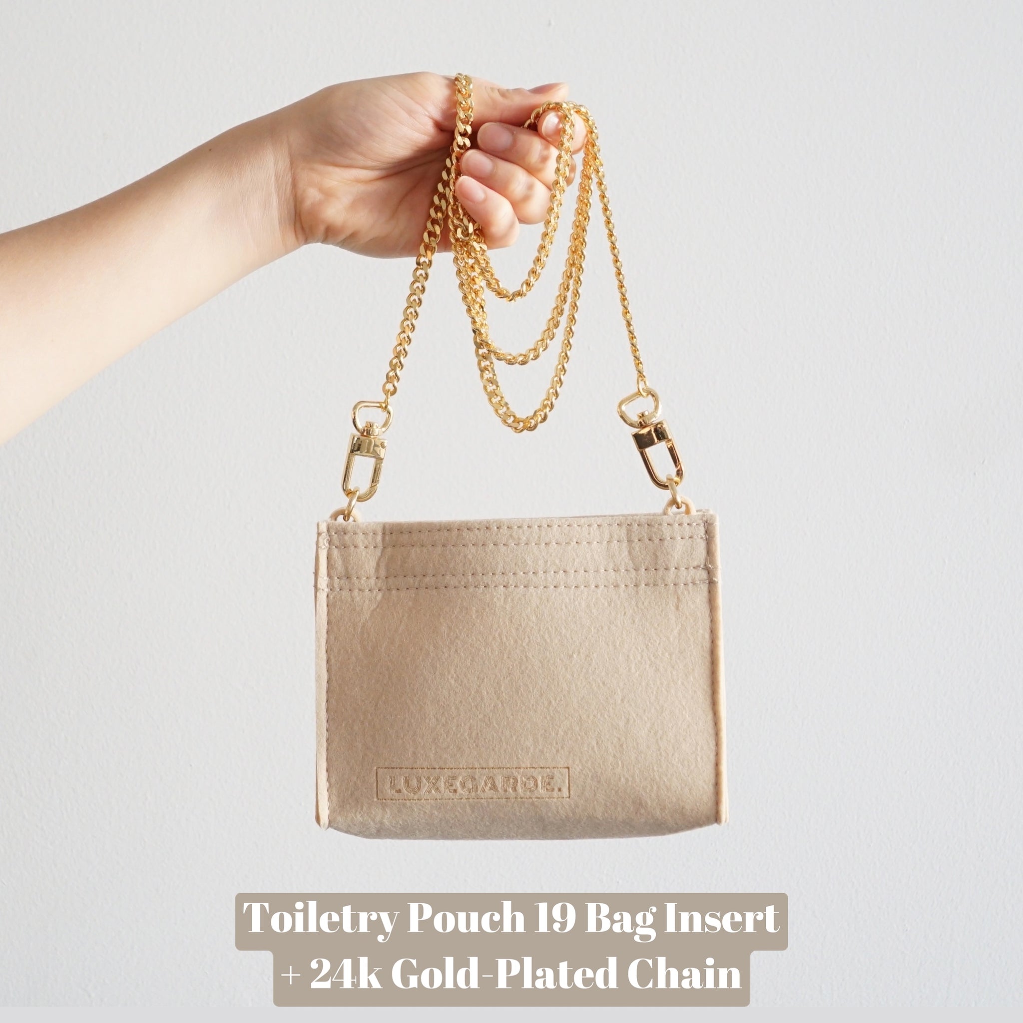 Louis Vuitton Toiletry Pouch 19 Conversion Kit to Shoulder Bag Handbag  Liner - Handbagholic