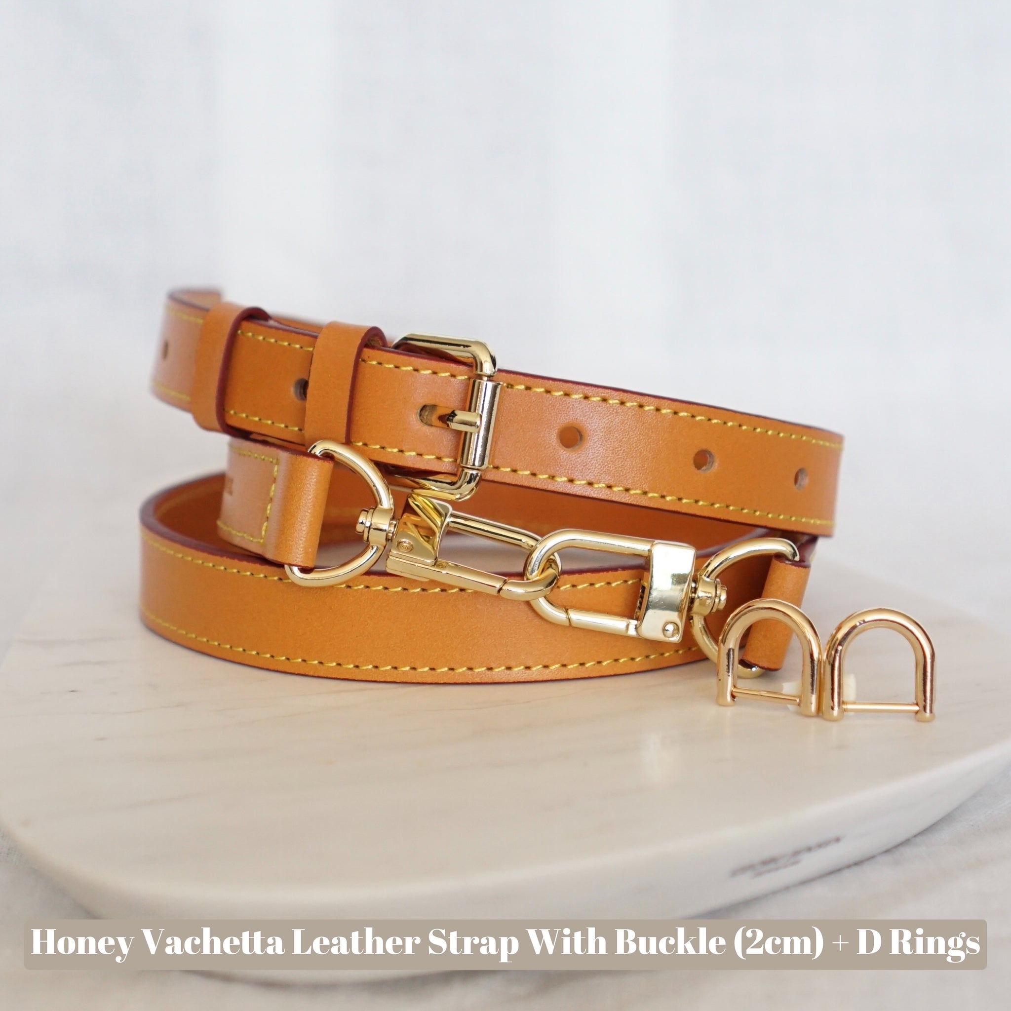 Brown Louis Vuitton Vachetta Leather Strap
