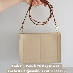 WALUTZ#(Ready Stock) Bag Insert Organiser Fit For lv Toiletry Pouch 19 26  Bag in Bag Insert Bag Org