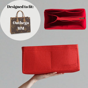  Bag Organizer for LV Onthego MM (OTG) [Fixed Zipper Top Cover]  - Premium Felt (Handmade/20 Colors) : Handmade Products