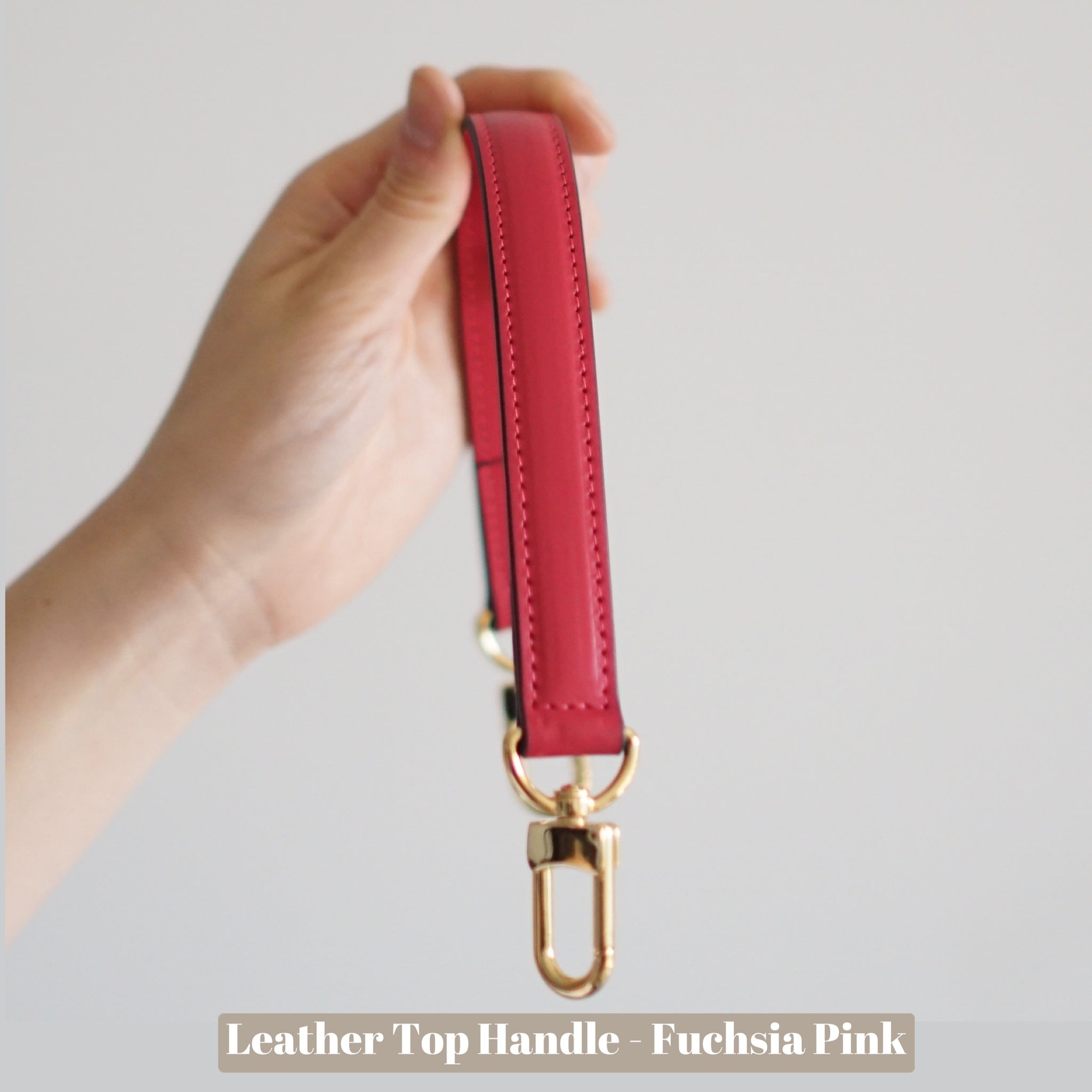 Leather Replacement Top Handle in Cherry Red for Designer Bags and LV  NeoNoe ( ¾” Wide - 11.4” long)